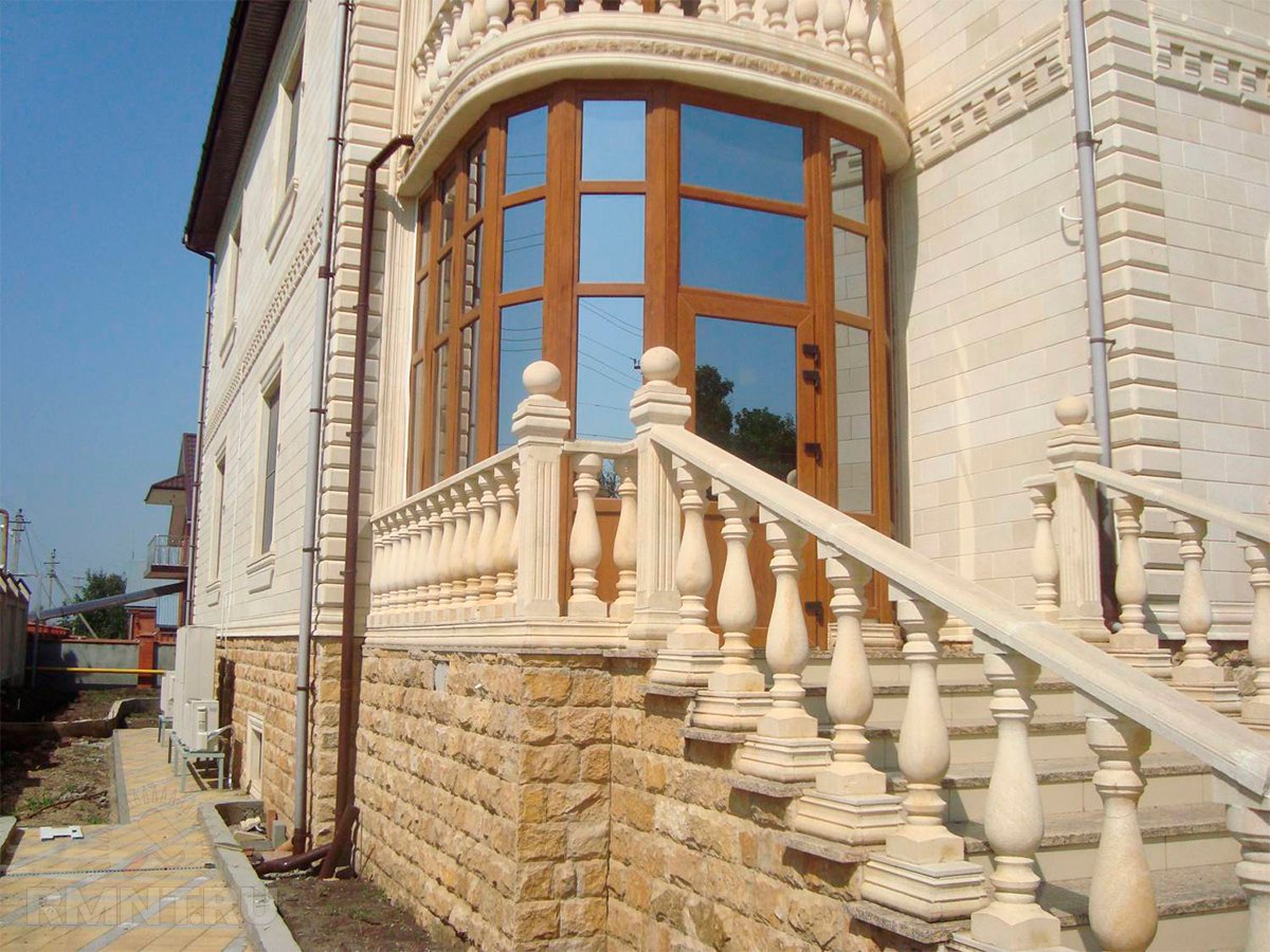 Отделка дома Сочи - камень дагестанский фасадный облицовочный 