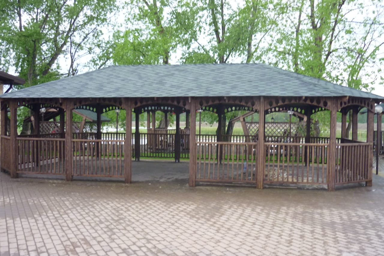 Большие размеры деревянных беседок для загородного отдыха и летних кафе в Кропоткине Гулькевичи