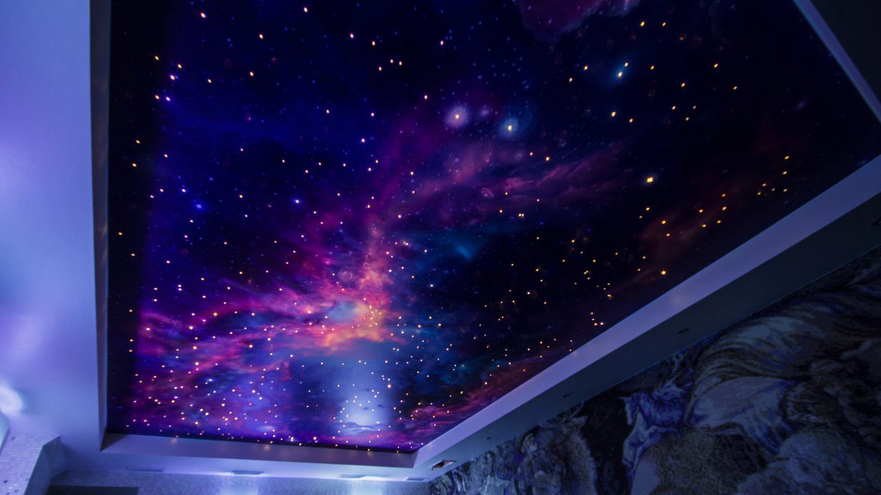 Натяжные потолки фотопечать "Звездное небо" 